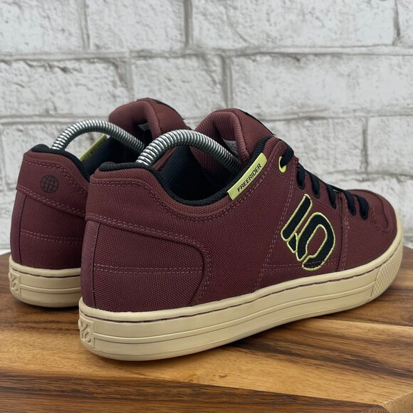 Adidas Five Ten Freerider Womens 8.5 Burgundy Canvas Mountain Bike Shoes - Picture 5 of 15